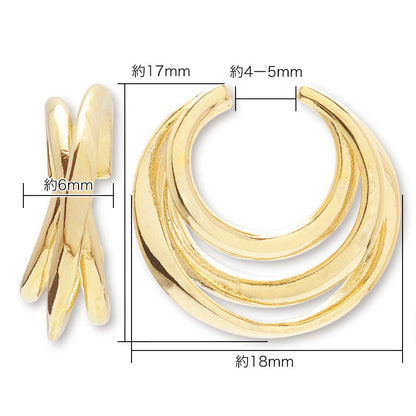 Ear cuff transformation 11 gold