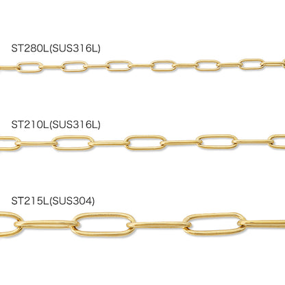 ステンレスチェーン ST215L　生地(SUS304)