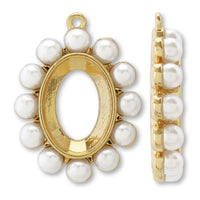 pearl rollBezel For #4120 with 1 ring White/G