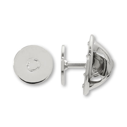 Domestic chow tack set round plate rhodium color