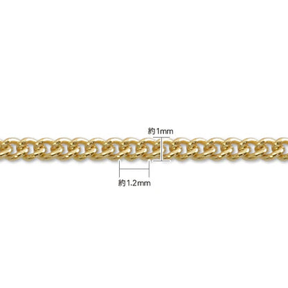 Slide pin chain necklace 130SRA rhodium color