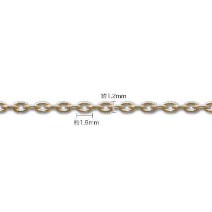 Slide pin chain necklace 235SDC4 gold