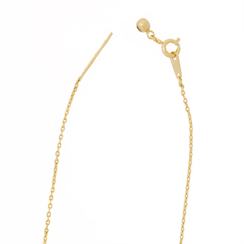 Slide pin chain necklace 235SDC4 gold
