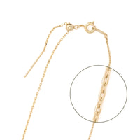 Slide pin chain necklace 235SDC4 gold