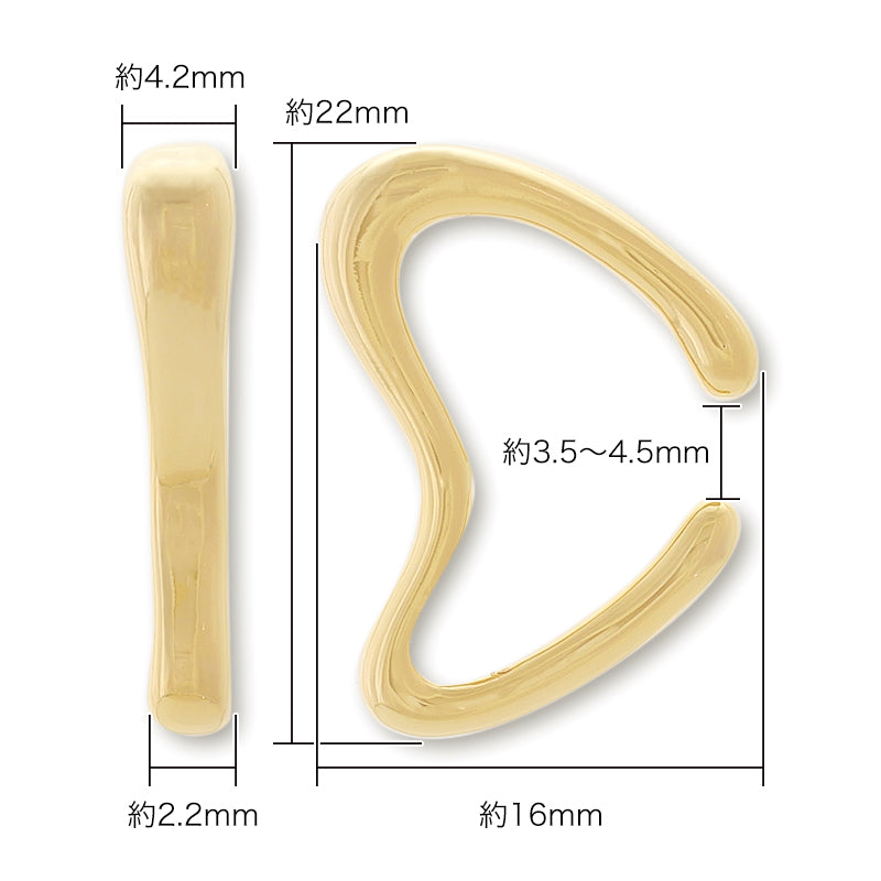 Ear cuff deformation 14 gold