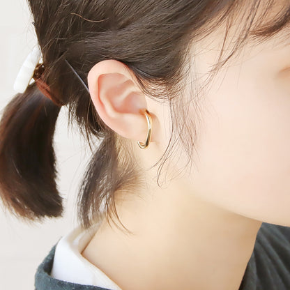 Ear cuff deformation 16 rhodium color