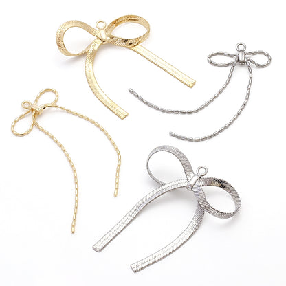 Swing parts chain ribbon 2 gold
