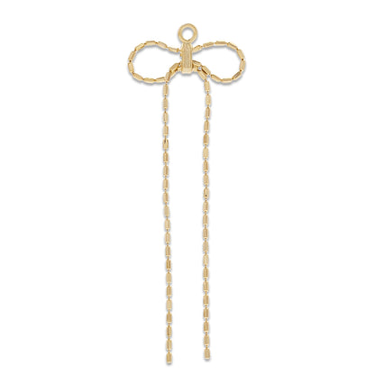 Swing parts chain ribbon 2 gold