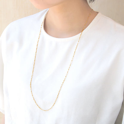 Chain Necklace K-339 Rhodium color