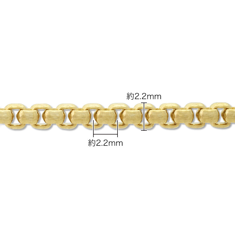 Chain necklace with slide parts No.1 gold