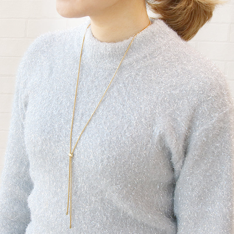 Chain necklace with slide parts No.1 gold