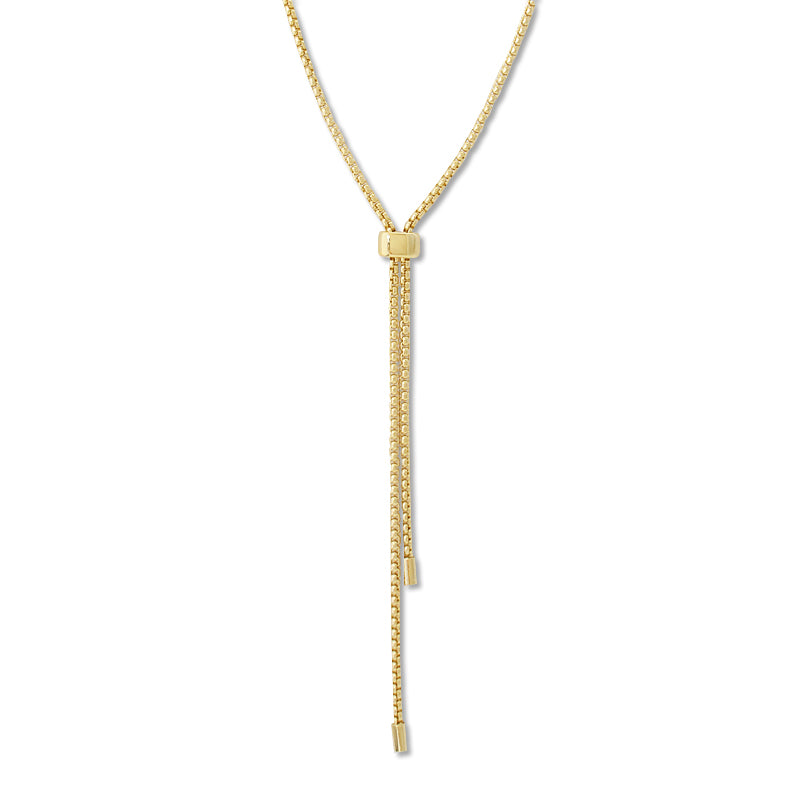 Chain necklace with slide parts No.1 gold