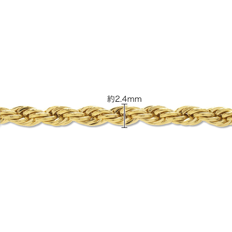 Chain necklace with slide parts No.2 gold