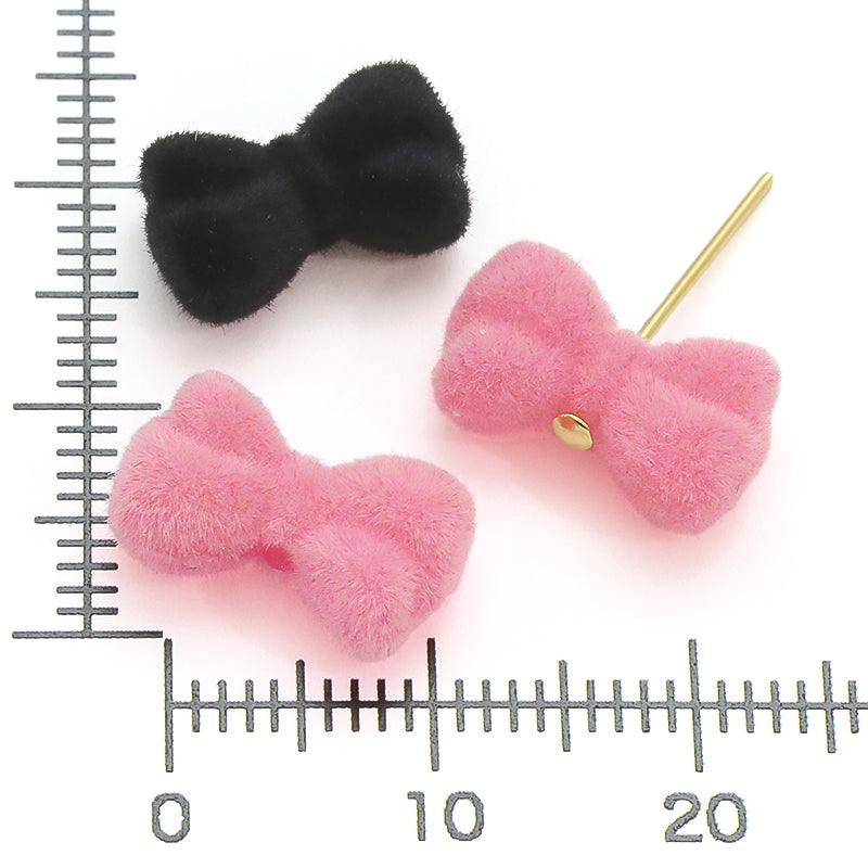 Flocky parts mini ribbon black [outlet]