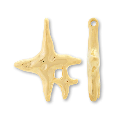 Charm double sparkle gold