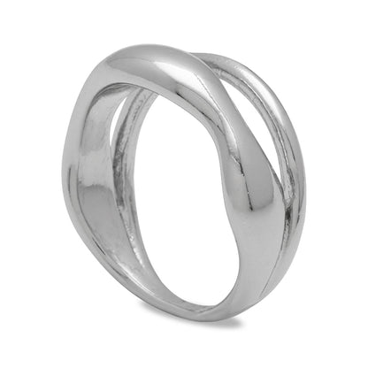 Design Ring 5 Rhodium Color