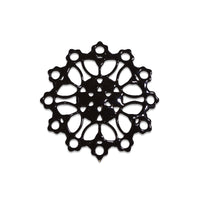 イタリア製フィリグリーパーツ 約16mm　ブラック