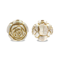 Acrylic Made in Germany Round Rose Crystal AB Pearl/G