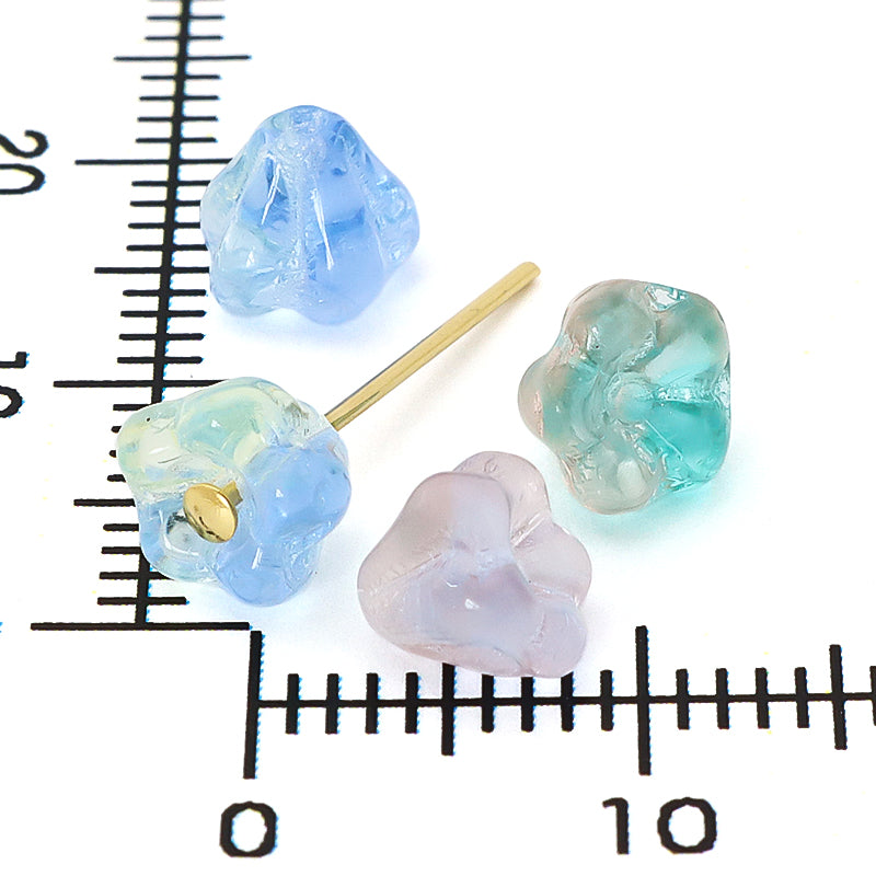 Czech Bellflower 3 Mixed Aquamarine Green