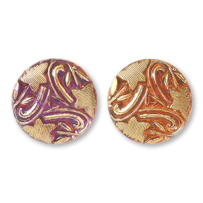 German glass cabochon Round 14 Volcano/G