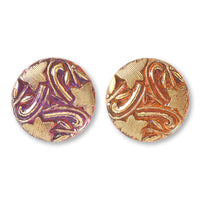 German glass cabochon Round 14 Volcano/G