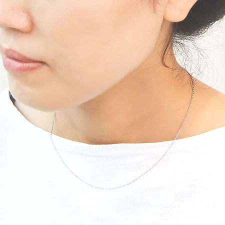 ステンレス316L チェーンネックレス 230SF(アジャスター付)　生地(SUS316L)
