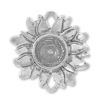 BezelCharm Sunflower #1088 Rhodium Color for SS19
