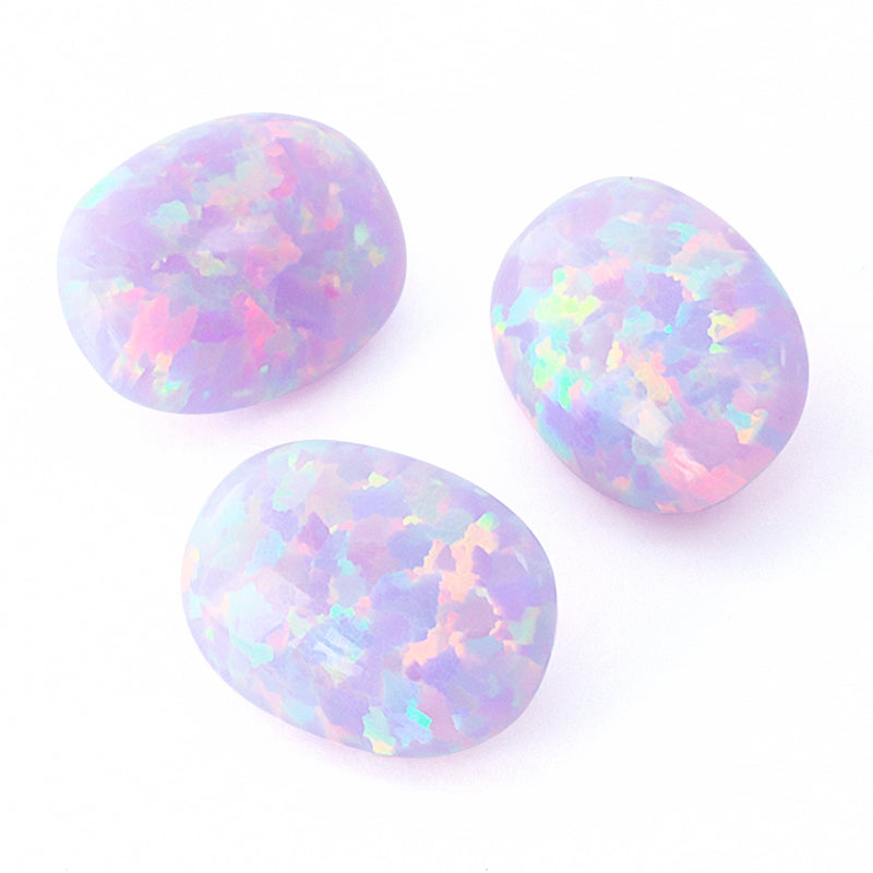 人工オパール(KYOTO OPAL) オーバル　パープル