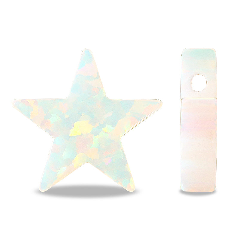 人工オパール(KYOTO OPAL) スター　スノーホワイト