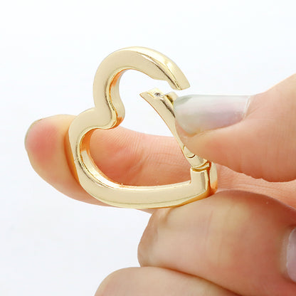 Carabiner Heart Square Gold