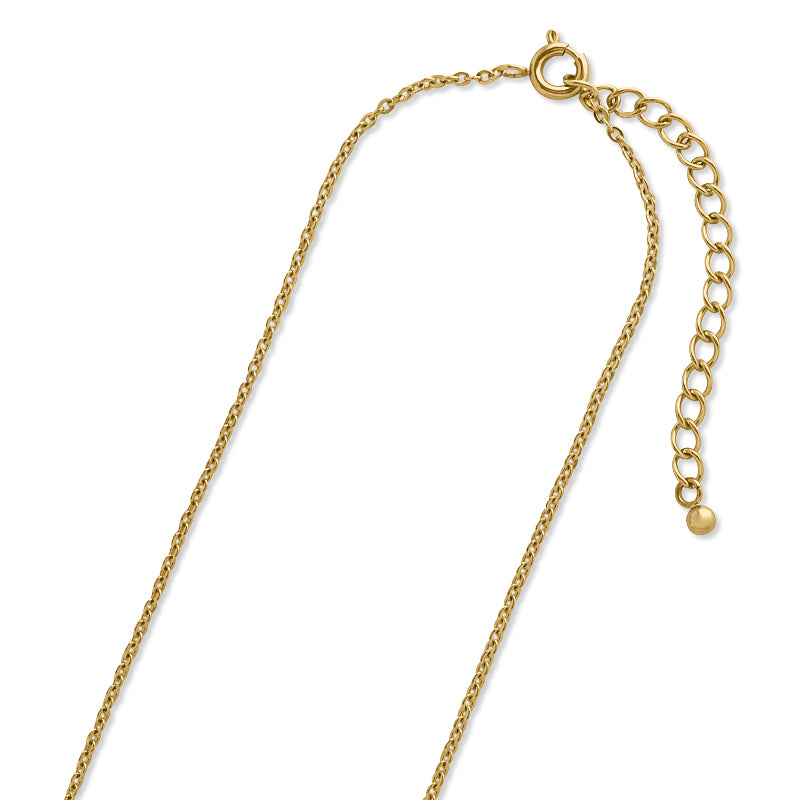 ステンレス316L チェーンネックレス ST235SF(アジャスター付)　ゴールド(イオンプレーティング)(SUS316L)