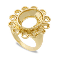 Ring stand stone rollBezelIncluded #4120 Gold