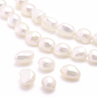 淡水パール バロック　ホワイト(約9×7mm)