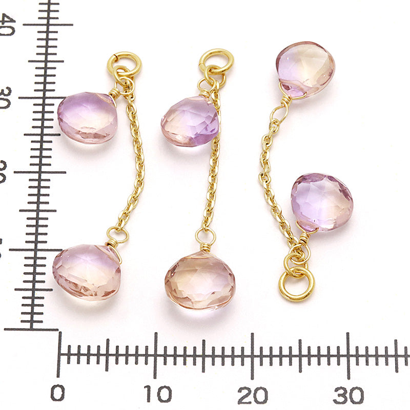 Natural stone glasses clasp custom parts ametrine/235SDC4