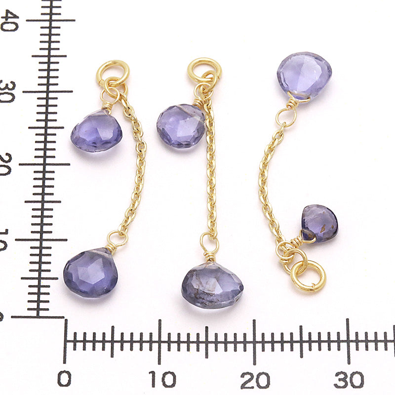 Natural stone glasses clasp custom parts iolite/235SDC4