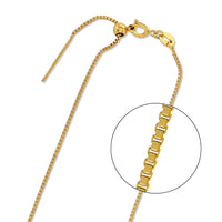Stainless Steel 316L Slide Pin Chain Necklace Box 1.2mm Gold (Ion Plating) (SUS316L)