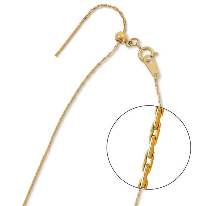 Stainless Steel 316L Slide Pin Chain Necklace Swage 1 Gold (Ion Plating) (SUS316L)