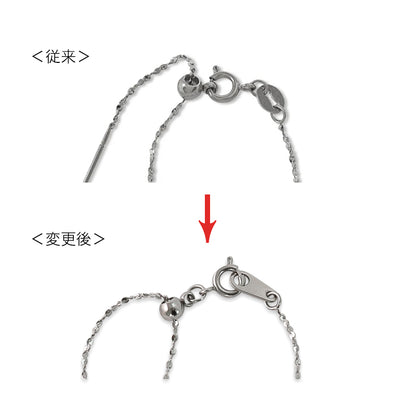 Stainless Steel 316L Slide Pin Chain Necklace Swage 2 Fabric (SUS316L)