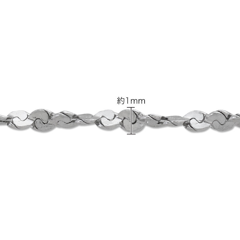 Stainless Steel 316L Slide Pin Chain Necklace Swage 2 Fabric (SUS316L)