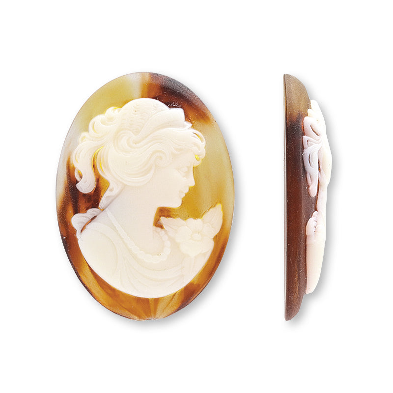 German Cameo Lady 3 Tortoiseshell/Ivory