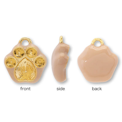 BezelCharm Paw White/G