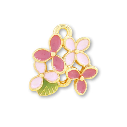 Charm Annabelle 2 rings pink/G