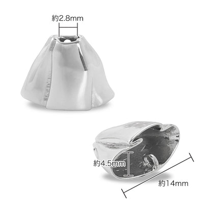 Metal parts urban dance rhodium color