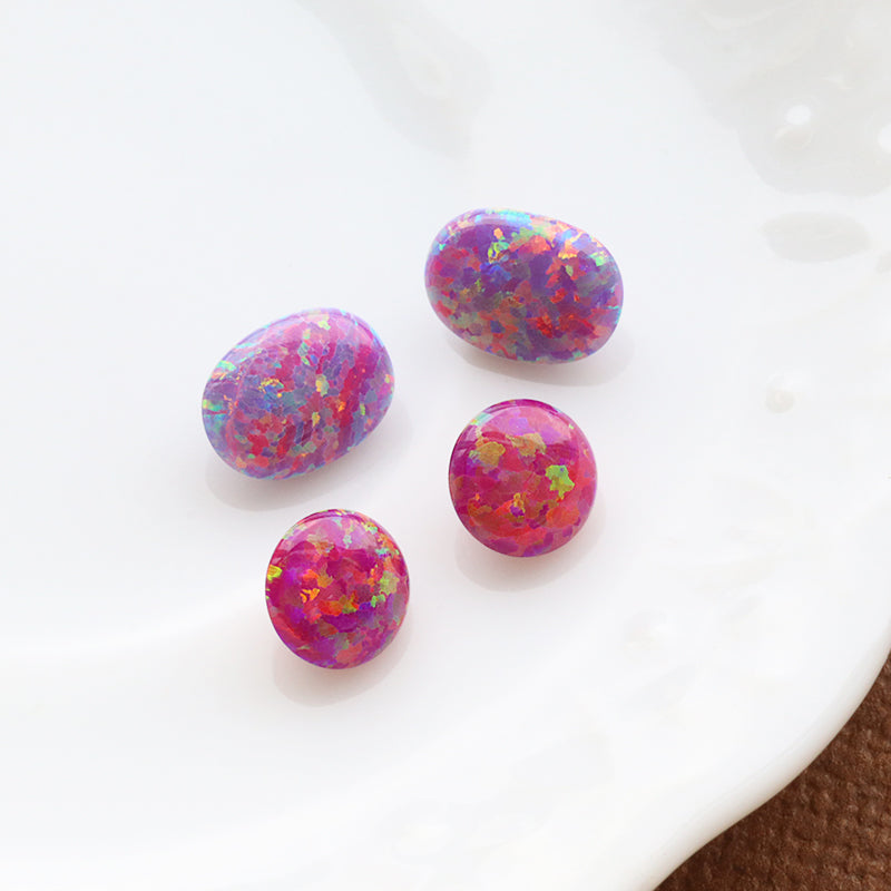 Artificial Opal (KYOTO OPAL) Round Carmine