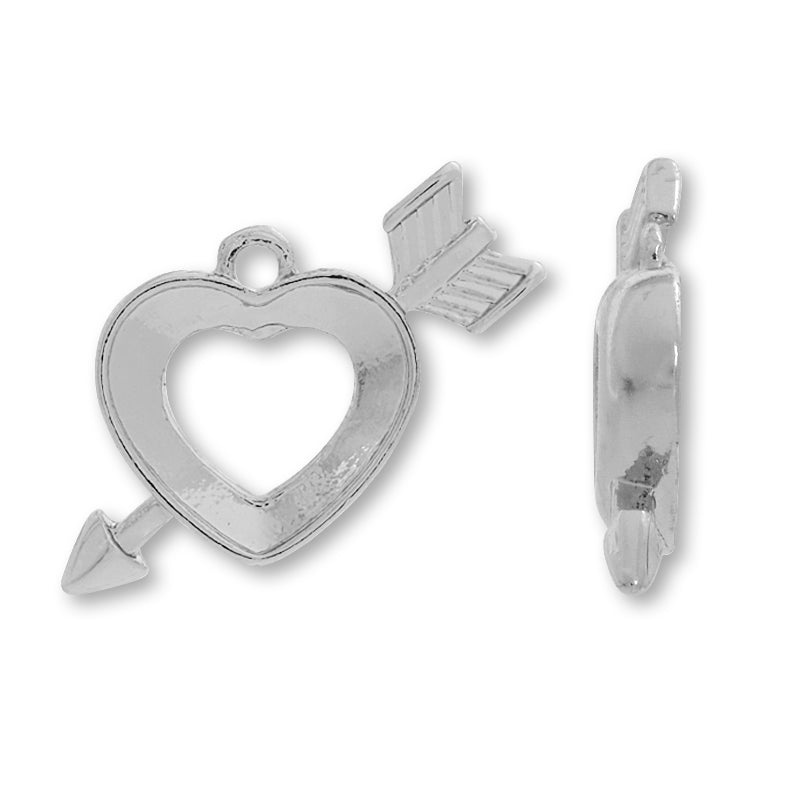 BezelCharm Heart &amp; Arrow 