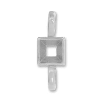 tether ringBezelAttachment 1 #4428 For 4mm Rhodium color