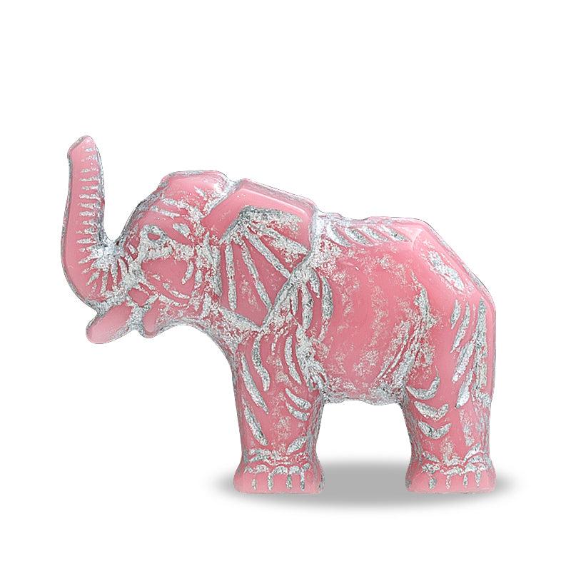 アクリル ドイツ製 ゾウ　ピンク/SV