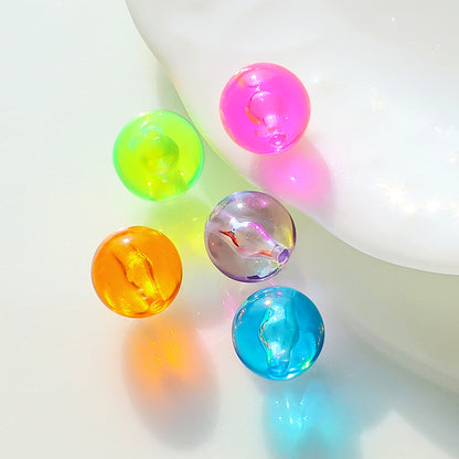 アクリル ドイツ製 丸　クリアネオンピンク