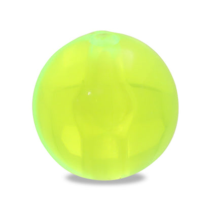 Acrylic Made in Germany Round Clear Neon Yellow