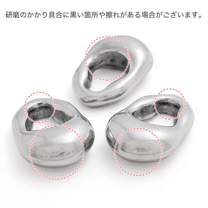 ステンレス メタルパーツ リング変形　生地(SUS304)